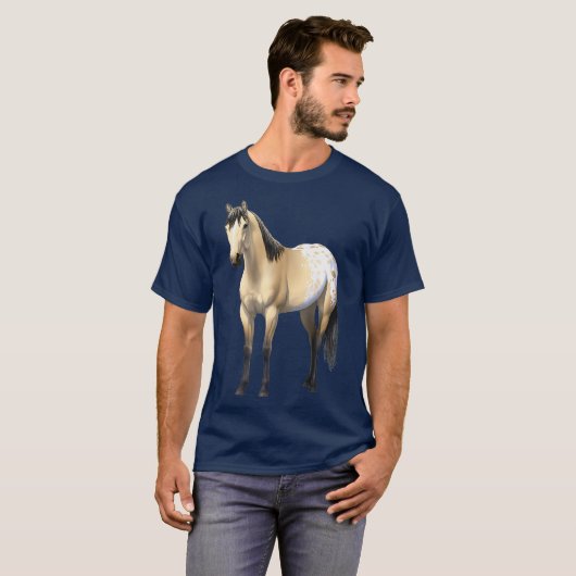 T-shirt Beau Beurre Peau de Boule Appaloosa Cheval (Devant entier)