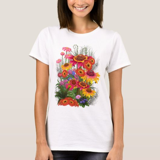 T-shirt Beau Bouquet de fleurs (Devant)