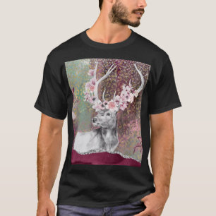 T-shirt Beau cerf imprimé