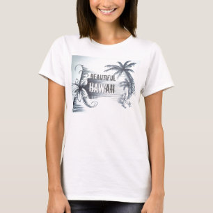 T-shirt Beau char Hawaii dames