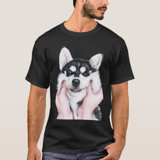 T-shirt Beau Chien Husky