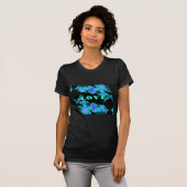 T-shirt Beau coloré amour univers vectoriel art (Devant entier)