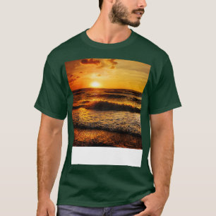 T-shirt Beau coucher de soleil sur la plage
