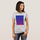 T-shirt beau décor de coucher de soleil design (Devant entier)