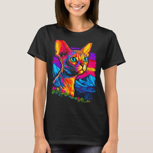 T-shirt Beau Devon Rex Cat (Devant)