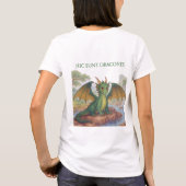 T-shirt Beau dragon vert (Dos)