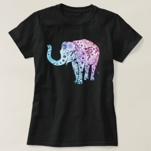 T-shirt Beau éléphant tribal
