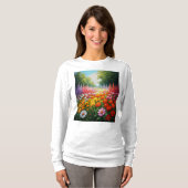 T-shirt Beau et différents roses (Devant entier)