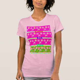 T-shirt Beau extraordinaire coloré Flora texte de citation