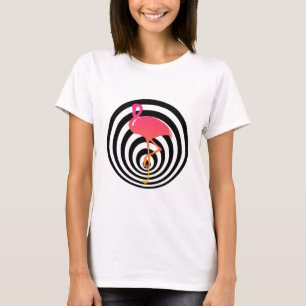 T-shirt Beau flamant en cercles