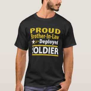 T-shirt Beau-frère fier d'un soldat déployé