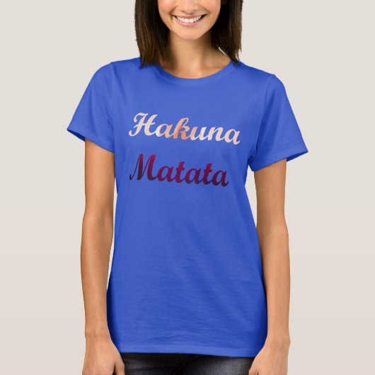 T-shirt Beau Hakuna Matata (Devant)