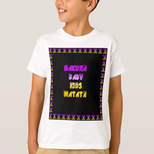 T-shirt Beau Hakuna Matata Art Print (Devant)