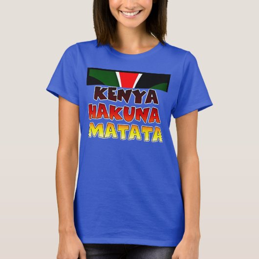 T-shirt Beau Jambo Kenya Hakuna Matata Beau Art (Devant)