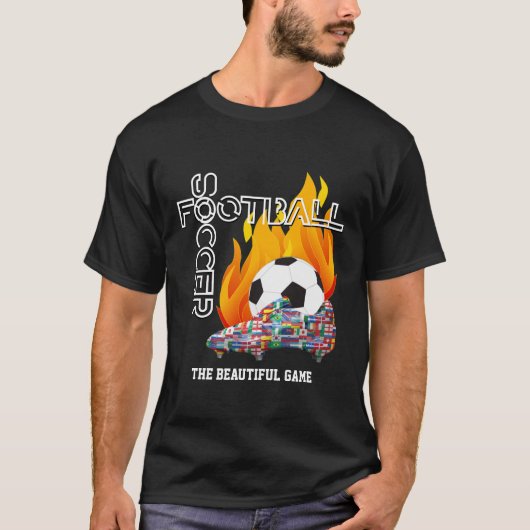 T-shirt Beau Jeu World FOOTBALL FOCCER (Devant)