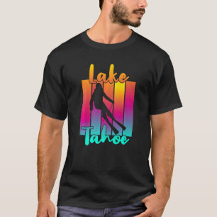 T-shirt Beau lac Tahoe Coucher de soleil hivernal
