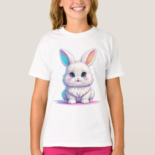 T-shirt Beau lapin blanc
