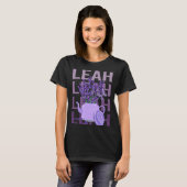 T-shirt Beau Lavande - Leah Nom (Devant entier)