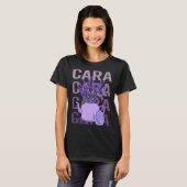 T-shirt Beau Lavande - Nom Cara (Devant entier)