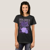 T-shirt Beau Lavande - Nom Dolores (Devant entier)