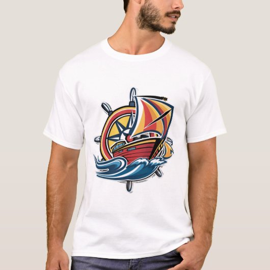 T-shirt Beau navire (Devant)