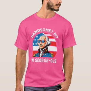 T-shirt Beau Non Je Suis Géant 4 Juillet 1776 George