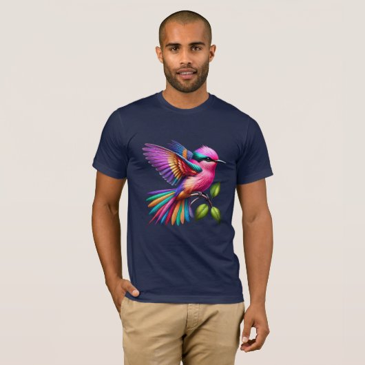 T-shirt beau oiseau (Devant entier)