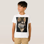 T-shirt Beau Oreiller Husky Lrow (Devant entier)