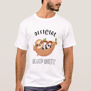T-shirt Beau panda endormi et paresseux