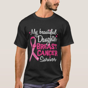 T-shirt Beau papa de maman de survivant de cancer du sein