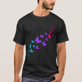 T-shirt Beau Papillon Androgynous Fierté Design (Devant)