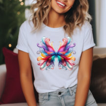 Beau Papillon coloré stylisé