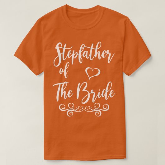 T-shirt Beau-père de la mariée et du marié mariage assorti (Design devant)