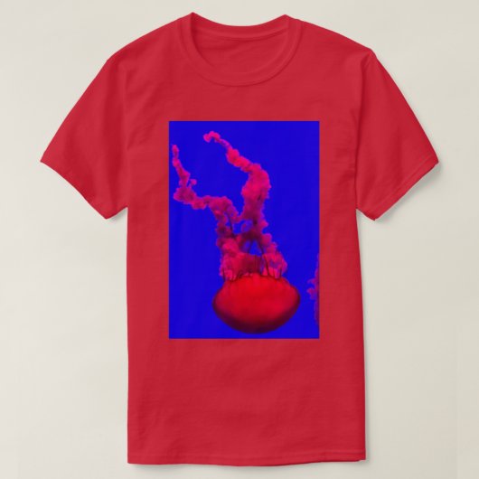 T-shirt Beau poisson gelée rose (Design devant)