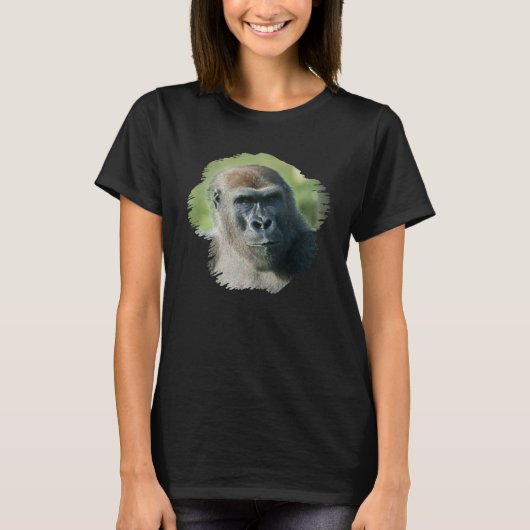T-shirt Beau retour noir Gorilla (Devant)
