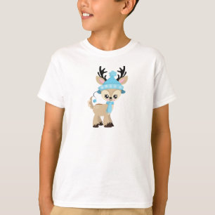 T-shirt Beau Rinder, Petit Rinder, Casquette Bleu, Écharpe