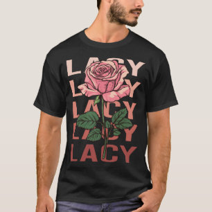 T-shirt Beau Rose - Nom de la dentelle