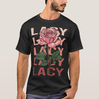T-shirt Beau Rose - Nom de la dentelle