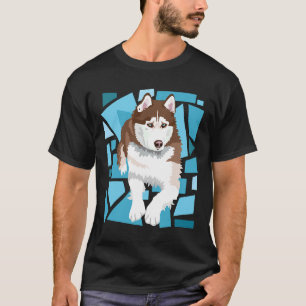 T-shirt Beau Rouge Brown Sibérie Husky