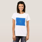 T-shirt Beau Royal Blue Mandala Art Imprimer (Devant entier)