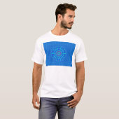 T-shirt Beau Royal Blue Mandala Art Imprimer (Devant entier)