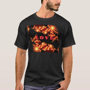 T-shirt Beau univers coloré extraordinaire Love text