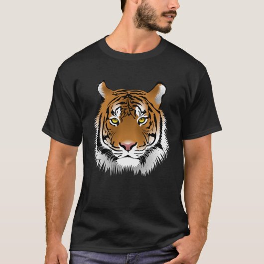 T-shirt Beau visage de tigre (Devant)