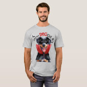 T-shirt Beauceron Vampire Chien drôle Halloween (Devant entier)
