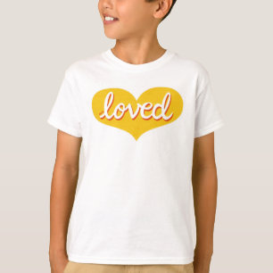 T-shirt BEAUCOUP AIMÉ - Coeur d'amour jaune