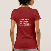 T-shirt Beaucoup d'agitation au sujet de rien (dames) (Dos)
