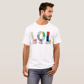 T-shirt Beaucoup d'amour (Devant entier)