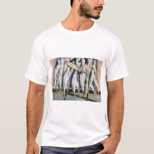 T-shirt Beaucoup d'anchois entiers couchés côte à côte