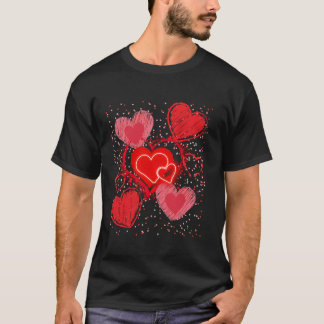 T-SHIRT BEAUCOUP DE COEUR DE LA MÈRE AMOUREUSE DU JOUR