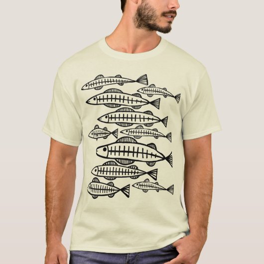 T-shirt Beaucoup de poissons (Devant)